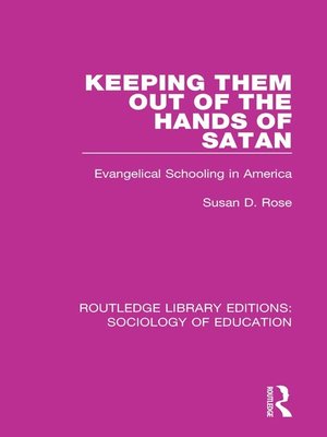 cover image of Keeping Them Out of the Hands of Satan